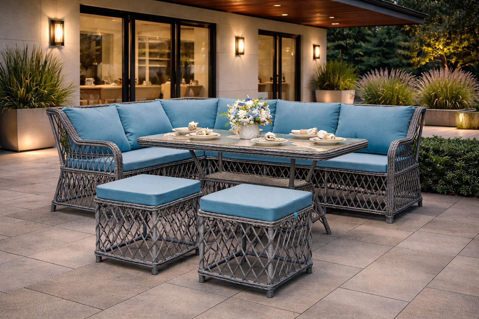 Комплект плетёной мебели из искусственного ротанга «Твист»